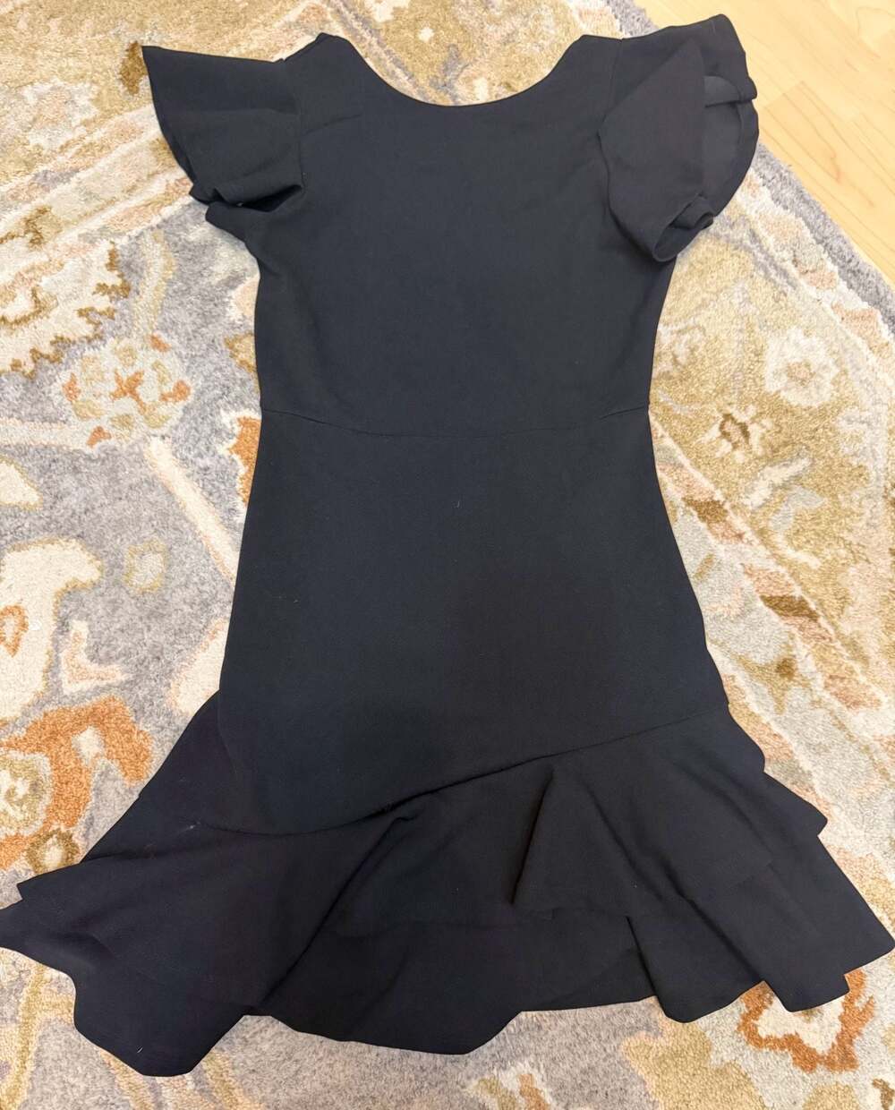 Old Navy Women's Flutter Sleeve V-Back Layered Ruffle Hem Dress Size XS